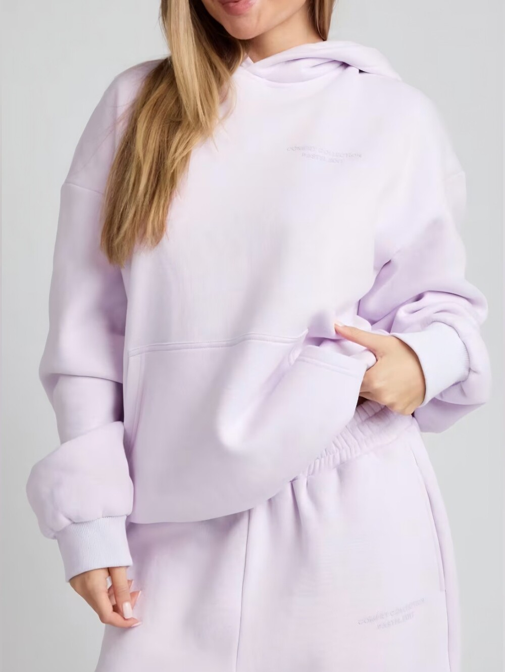 Comfrt Lilac Opal Limited Edition Pastel Hoodie XS Oversized